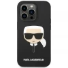 Чехол Karl Lagerfeld Silicone Karl's Head для iPhone 14 Pro Black with MagSafe (KLHMP14LSLKHBK)