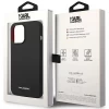 Чохол Karl Lagerfeld Silicone Plaque для iPhone 14 Pro Black with MagSafe (KLHMP14LSLMP1K)