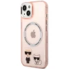 Чохол Karl Lagerfeld Karl & Choupette для iPhone 14 Plus Pink with MagSafe (KLHMP14MHKCP)