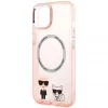 Чехол Karl Lagerfeld Karl & Choupette для iPhone 14 Plus Pink with MagSafe (KLHMP14MHKCP)
