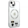 Чохол Karl Lagerfeld Karl & Choupette для iPhone 14 Clear with MagSafe (KLHMP14SHKCT)