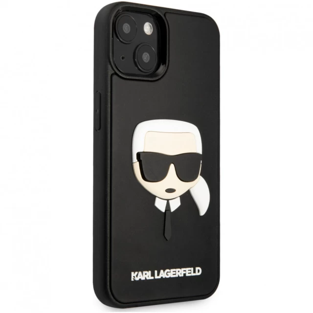 Чехол Karl Lagerfeld 3D Rubber Karl's Head для iPhone 14 Black (KLHCP14SKH3DBK)