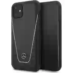Чехол Mercedes для iPhone 11 Pattern Line Leather Black (MEHCN61CLSSI)