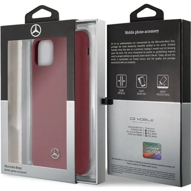 Чехол Mercedes для iPhone 11 Pro Max Silicone Line Red (MEHCN65SILRE)