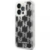 Чехол Karl Lagerfeld Liquid Glitter Monogram для iPhone 14 Pro Max Black (KLHCP14XLMNMK)