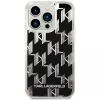 Чехол Karl Lagerfeld Liquid Glitter Monogram для iPhone 14 Pro Max Black (KLHCP14XLMNMK)