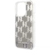 Чохол Karl Lagerfeld Liquid Glitter Monogram для iPhone 14 Pro Max Silver (KLHCP14XLMNMS)