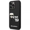 Чехол Karl Lagerfeld Karl & Choupette Iconik 3D для iPhone 14 Pro Black (KLHCP14L3DRKCK)