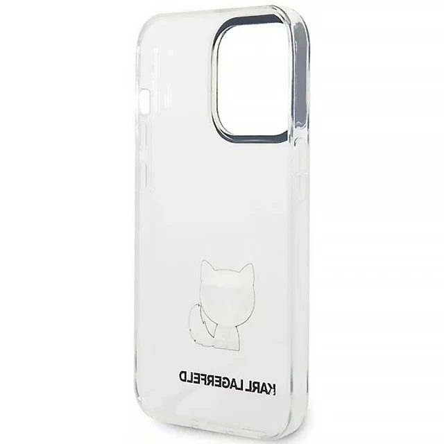 Чохол Karl Lagerfeld Choupette Body для iPhone 14 Pro Transparent (KLHCP14LCTTR)