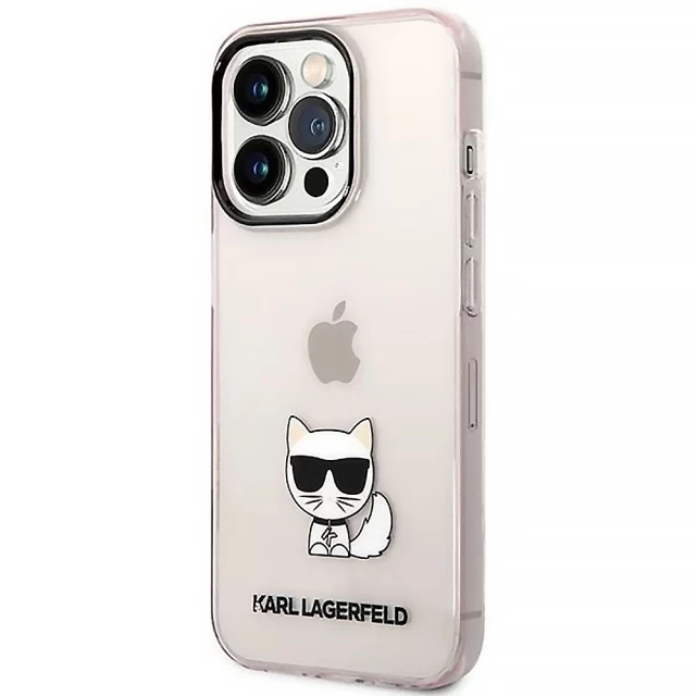 Чохол Karl Lagerfeld Choupette Body для iPhone 14 Pro Transparent (KLHCP14LCTTRI)