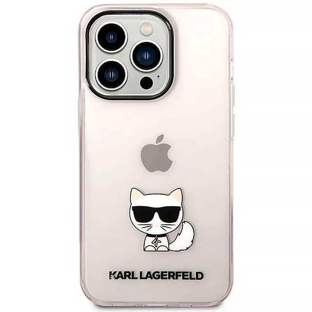 Чехол Karl Lagerfeld Choupette Body для iPhone 14 Pro Transparent (KLHCP14LCTTRI)