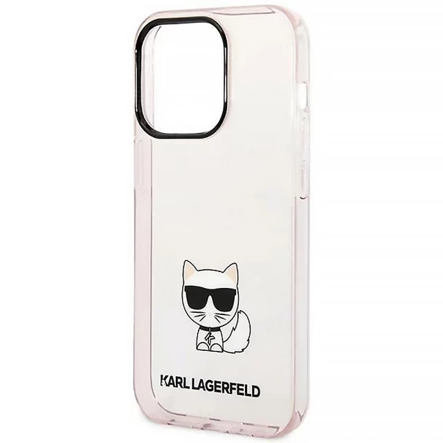 Чохол Karl Lagerfeld Choupette Body для iPhone 14 Pro Transparent (KLHCP14LCTTRI)