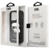 Чохол Karl Lagerfeld Glitter Flakes Iconik для iPhone 14 Pro Black (KLHCP14LGFKPK)