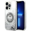 Чехол Karl Lagerfeld Liquid Glitter RSG для iPhone 14 Pro Silver (KLHCP14LLCRSGRS)