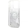 Чохол Karl Lagerfeld Liquid Glitter RSG для iPhone 14 Pro Silver (KLHCP14LLCRSGRS)