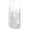 Чехол Karl Lagerfeld Liquid Glitter RSG для iPhone 14 Pro Silver (KLHCP14LLCRSGRS)