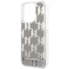 Чохол Karl Lagerfeld Liquid Glitter Monogram для iPhone 14 Pro Silver (KLHCP14LLMNMS)