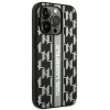 Чохол Karl Lagerfeld Monogram Stripe для iPhone 14 Pro Gray (KLHCP14LPGKLSKG)