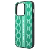 Чохол Karl Lagerfeld Monogram Stripe для iPhone 14 Pro Green (KLHCP14LPGKLSKN)