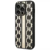 Чехол Karl Lagerfeld Monogram Stripe для iPhone 14 Pro Brown (KLHCP14LPGKLSKW)