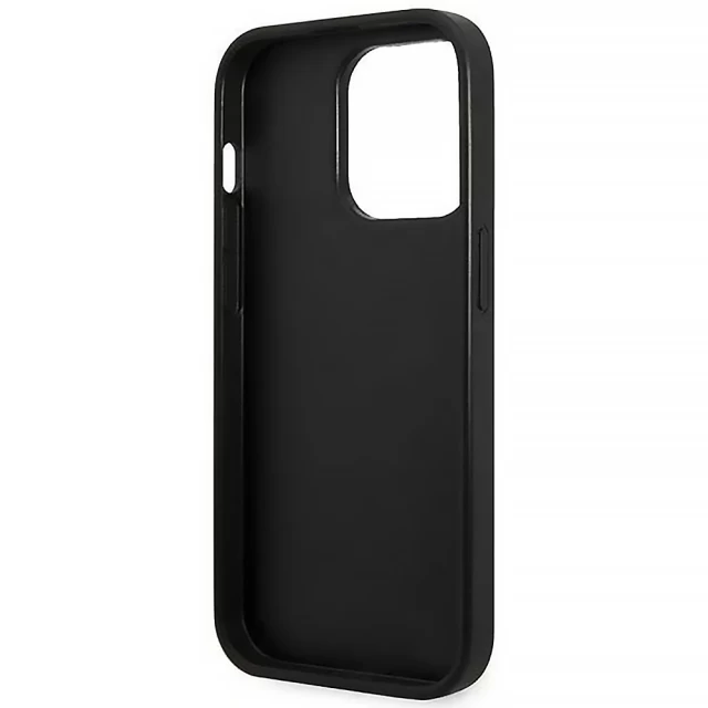 Чохол Karl Lagerfeld Saffiano Mono Metal Logo для iPhone 14 Pro Black (KLHCP14LSAKLHPK)