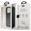 Чохол Karl Lagerfeld Saffiano Mono Metal Logo для iPhone 14 Pro Black (KLHCP14LSAKLHPK)