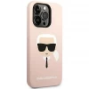 Чехол Karl Lagerfeld Silicone Karl's Head для iPhone 14 Pro Pink (KLHCP14LSLKHLP)