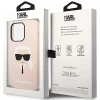 Чохол Karl Lagerfeld Silicone Karl's Head для iPhone 14 Pro Pink (KLHCP14LSLKHLP)