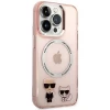 Чохол Karl Lagerfeld Karl & Choupette для iPhone 14 Pro Max Pink with MagSafe (KLHMP14XHKCP)