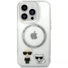 Чехол Karl Lagerfeld Karl & Choupette для iPhone 14 Pro Max Clear with MagSafe (KLHMP14XHKCT)