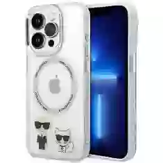 Чохол Karl Lagerfeld Karl & Choupette для iPhone 14 Pro Max Clear with MagSafe (KLHMP14XHKCT)