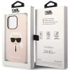 Чохол Karl Lagerfeld Silicone Karl's Head для iPhone 14 Pro Max Light Pink with MagSafe (KLHMP14XSLKHLP)