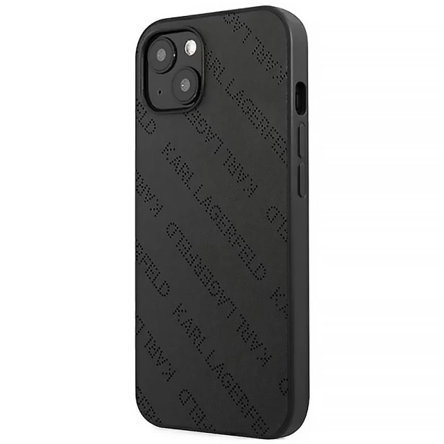 Чехол Karl Lagerfeld Perforated Allover для iPhone 13 mini Black (KLHCP13SPTLK)