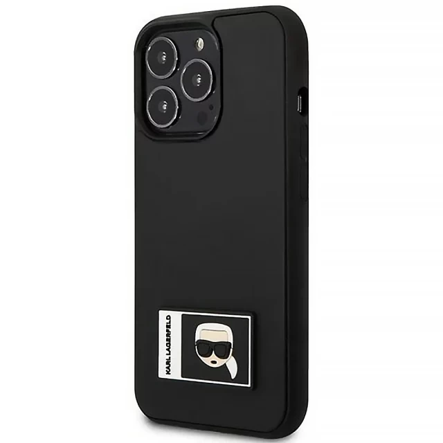 Чохол Karl Lagerfeld Iconik Patch для iPhone 13 Pro Max Black (KLHCP13X3DKPK)