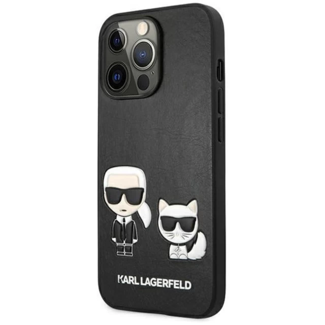 Чохол Karl Lagerfeld Karl & Choupette для iPhone 13 Pro Max Black (KLHCP13XPCUSKCBK)