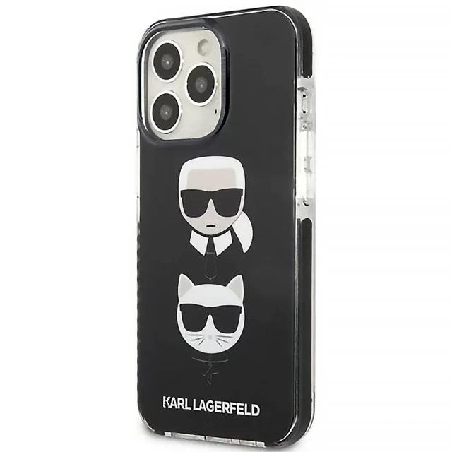 Чехол Karl Lagerfeld Karl & Choupette для iPhone 13 Pro Max Black (KLHCP13XTPE2TK)