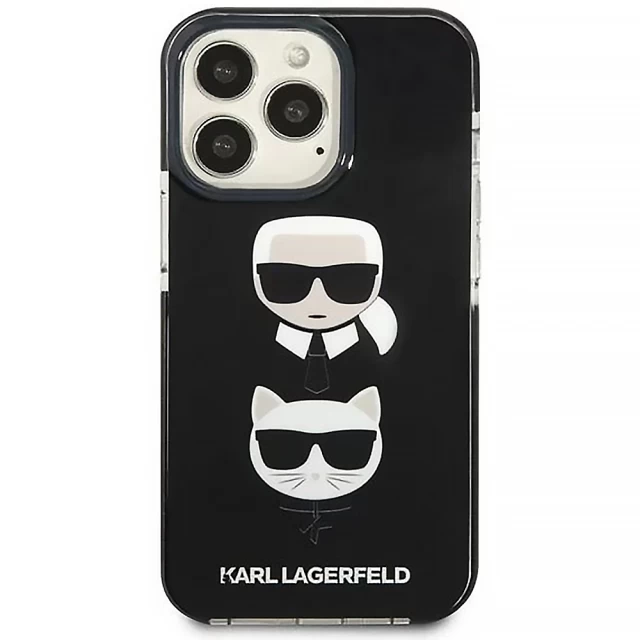 Чехол Karl Lagerfeld Karl & Choupette для iPhone 13 Pro Max Black (KLHCP13XTPE2TK)