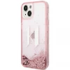 Чехол Karl Lagerfeld Liquid Glitter Big для iPhone 14 Pink (KLHCP14SLBKLCP)