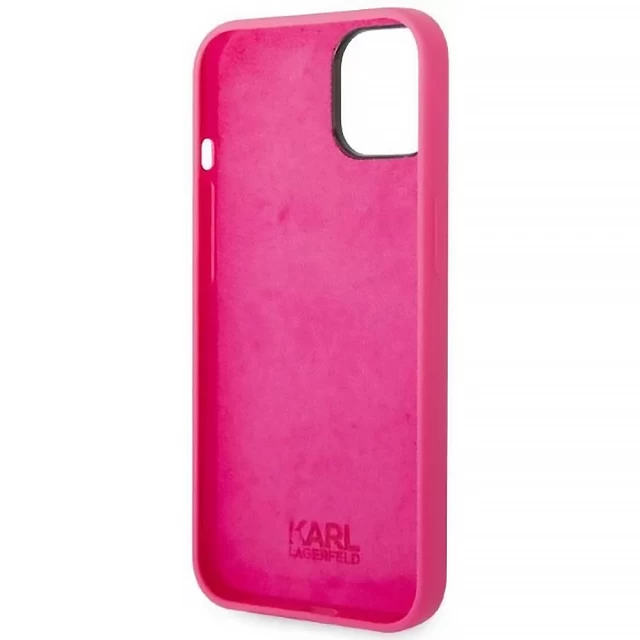 Чохол Karl Lagerfeld Silicone RSG для iPhone 14 Pink (KLHCP14SSRSGRCF)