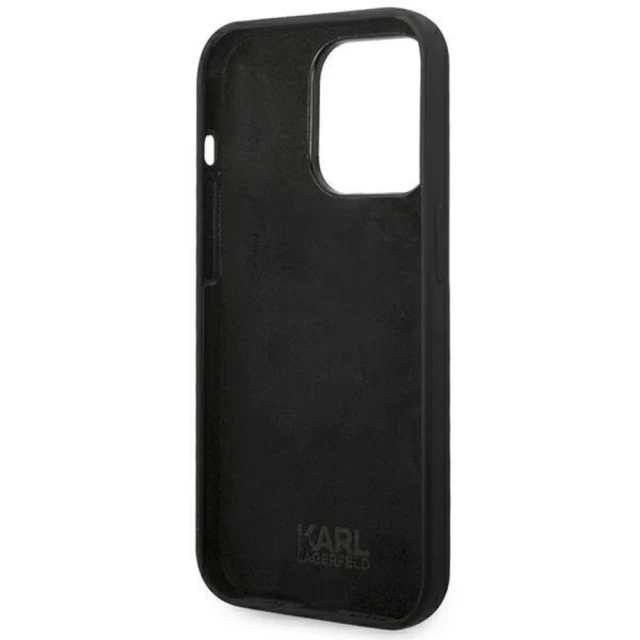 Чехол Karl Lagerfeld Karl's Head для iPhone 14 Pro Max Black (KLHCP14XSLKHBK)