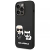 Чехол Karl Lagerfeld Liquid Silicone Karl & Choupette для iPhone 14 Pro Black with MagSafe (KLHMP14LSSKCK)