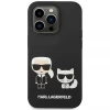 Чехол Karl Lagerfeld Liquid Silicone Karl & Choupette для iPhone 14 Pro Black with MagSafe (KLHMP14LSSKCK)