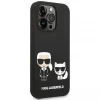 Чехол Karl Lagerfeld Liquid Silicone Karl & Choupette для iPhone 14 Pro Black with MagSafe (KLHMP14LSSKCK)