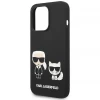 Чехол Karl Lagerfeld Liquid Silicone Karl & Choupette для iPhone 14 Pro Black with MagSafe (KLHMP14LSSKCK)