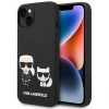 Чохол Karl Lagerfeld Liquid Silicone Karl & Choupette для iPhone 14 Plus Black with MagSafe (KLHMP14MSSKCK)