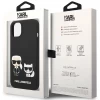 Чохол Karl Lagerfeld Liquid Silicone Karl & Choupette для iPhone 14 Black with MagSafe (KLHMP14SSSKCK)
