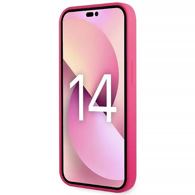 Чехол Karl Lagerfeld Silicone RSG для iPhone 14 Pro Pink (KLHCP14LSRSGRCF)