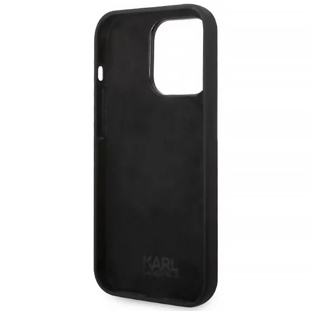 Чохол Karl Lagerfeld Silicone RSG для iPhone 14 Pro Black (KLHCP14LSRSGRCK)