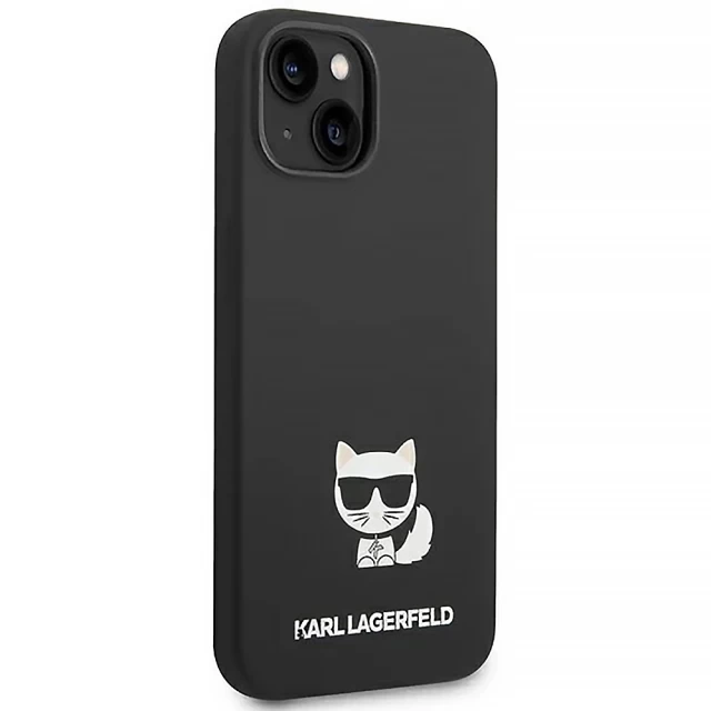 Чохол Karl Lagerfeld Silicone Choupette Body для iPhone 14 Black (KLHCP14SSLCTBK)