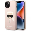 Чохол Karl Lagerfeld Karl's Head для iPhone 14 Pink (KLHCP14SSLKHLP)